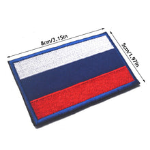 Load image into Gallery viewer, Russian Flag Embroidery Patches Army Military Skull Patches Tactical Emblem Appliques Russia Soldier Embroidery Badges
