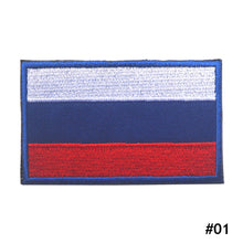 Load image into Gallery viewer, Russian Flag Embroidery Patches Army Military Skull Patches Tactical Emblem Appliques Russia Soldier Embroidery Badges
