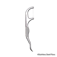 Load image into Gallery viewer, Portable Stainless Steel Toothpick Set Tooth Cleaning Flossing Reusable Dental Floss Toothpicks Teeth Cleaner Oral Care Cleaning
