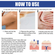 Load image into Gallery viewer, 4 Pairs Silicone Breast Scar Sheets Sticker Lighten Flatten Scar Removal Stickers Acne Treatment Scars Gel Surgical Scar Patches

