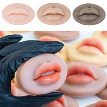 Load image into Gallery viewer, Silicone 5D Microblading Reusable Embroidery Practice Model Lips Solid Lip Block for Beginner Training Tattoo Permanent Makeup

