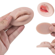 Load image into Gallery viewer, Silicone 5D Microblading Reusable Embroidery Practice Model Lips Solid Lip Block for Beginner Training Tattoo Permanent Makeup
