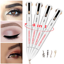 Load image into Gallery viewer, 4 In 1 Rotating Makeup Eyebrow Pencil Eyebrow Marker Waterproof Eyebrow Pen Long Lasting Natural Eyebrow Pencil for Beginners
