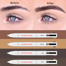 Load image into Gallery viewer, 4 In 1 Rotating Makeup Eyebrow Pencil Eyebrow Marker Waterproof Eyebrow Pen Long Lasting Natural Eyebrow Pencil for Beginners
