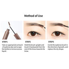 Load image into Gallery viewer, Waterproof Eyebrow Cream Long Lasting Fine Brush Head Durable Color Fast Eyebrow Dye Waterproof Eyebrow Brush Cosmetics
