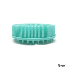 Load image into Gallery viewer, Silicone Double-sided Shampoo Bath Brush Exfoliating Skin Fit Baby Training Tactile Brush Soft Hair Massage Shampoo Bath Brush
