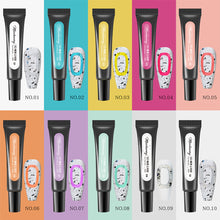 Load image into Gallery viewer, 10ml 5D Hose Stereo Nail Glue Multicoloured Three-dimensional Nail Polish Glue Manicure Tools Nail Art Accessories
