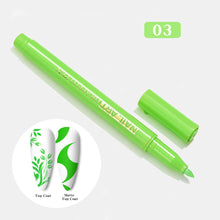 Load image into Gallery viewer, Nail Painting Pen Faint Dye Pen Multicolored Pigment Graffiti Painting Pen Manicure Draw Paint Pen Nail Art Tool
