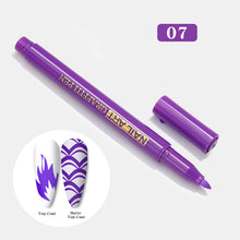 Load image into Gallery viewer, Nail Painting Pen Faint Dye Pen Multicolored Pigment Graffiti Painting Pen Manicure Draw Paint Pen Nail Art Tool
