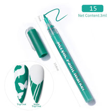 Load image into Gallery viewer, 3D Nail Paint Pen Graffiti Painting Pen Multicolored DIY Nail Pen Manicure Draw Paint Pen Nail Art Accessories
