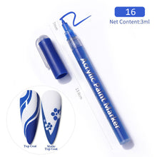 Load image into Gallery viewer, 3D Nail Paint Pen Graffiti Painting Pen Multicolored DIY Nail Pen Manicure Draw Paint Pen Nail Art Accessories
