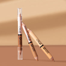Load image into Gallery viewer, Double Head Pearlescent Highlighter Bronzer Pencil Lying Silkworm Pencil Long-lasting Waterproof Sweatproof Face Makeup Cosmetic
