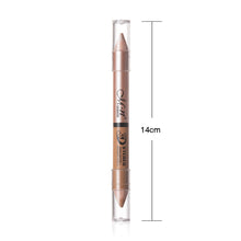 Load image into Gallery viewer, Double Head Pearlescent Highlighter Bronzer Pencil Lying Silkworm Pencil Long-lasting Waterproof Sweatproof Face Makeup Cosmetic
