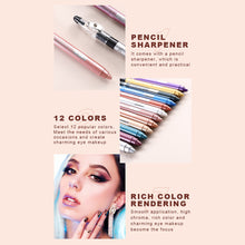 Load image into Gallery viewer, Pearlescent Eye Shadow Pencil Lying Silkworm Pencil Long-lasting Waterproof Shiny Multicolored Eye Shadow Pencil Eye Makeup Cosmetics
