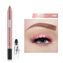 Load image into Gallery viewer, Pearlescent Eye Shadow Pencil Lying Silkworm Pencil Long-lasting Waterproof Shiny Multicolored Eye Shadow Pencil Eye Makeup Cosmetics
