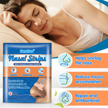 Load image into Gallery viewer, 6pcs/pack Breathing Anti-snoring Nasal Patches Relieve Nasal Congestion Cold Rhinitis Snoring Nasal Strips Health Care
