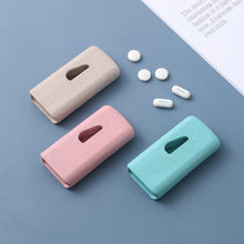 Load image into Gallery viewer, Portable Medicine Cutter Pill Box Durable Travel Tablet Storage Case Mini Plastic Medicine Box Medicine Container
