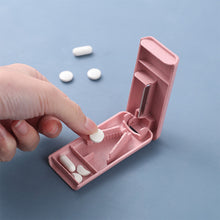 Load image into Gallery viewer, Portable Medicine Cutter Pill Box Durable Travel Tablet Storage Case Mini Plastic Medicine Box Medicine Container
