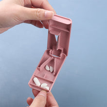 Load image into Gallery viewer, Portable Medicine Cutter Pill Box Durable Travel Tablet Storage Case Mini Plastic Medicine Box Medicine Container
