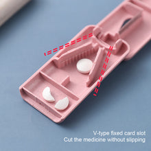 Load image into Gallery viewer, Portable Medicine Cutter Pill Box Durable Travel Tablet Storage Case Mini Plastic Medicine Box Medicine Container
