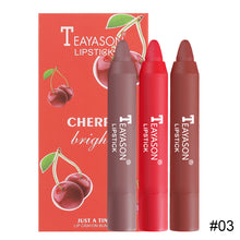 Load image into Gallery viewer, 3pcs/set Mist Velvet Matte Lipstick Nude Non-fading Long Lasting Matte Lipstick Lip Makeup Cosmetics
