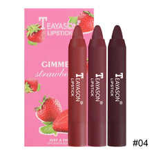 Load image into Gallery viewer, 3pcs/set Mist Velvet Matte Lipstick Nude Non-fading Long Lasting Matte Lipstick Lip Makeup Cosmetics
