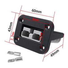 Load image into Gallery viewer, Flush Mount Plug Connector Kit Mounting Bracket Panel Cover Accessories for Caravan Camper Boat Truck 50 Amp 12-24V
