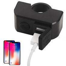 Load image into Gallery viewer, Motorcycle Dual USB Port Handlebar Charger 3A 12V To 5V Fast Charging Adapter Power Supply Socket
