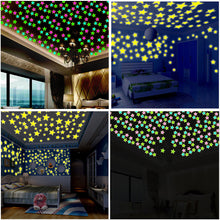 Load image into Gallery viewer, Luminous Butterfly Bear Snowflake Dolphin Wall Stickers Glow In The Dark Decal for Kids Baby Room Bedroom Christmas Home Decoration
