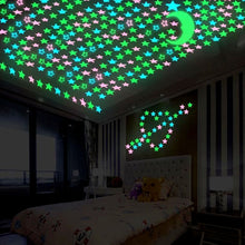 Load image into Gallery viewer, Luminous Butterfly Bear Snowflake Dolphin Wall Stickers Glow In The Dark Decal for Kids Baby Room Bedroom Christmas Home Decoration
