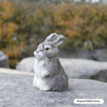 Load image into Gallery viewer, Simulation Chick Rabbit Plush Toy Children Cognition Chicken Model Figurine Realistic Furry Animal Doll Chicken Easter Gift Kids
