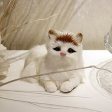 Load image into Gallery viewer, Simulation Mini Cat Fur Model Plush Cats Children Birthday Gifts Imitation Animal Doll Home Decor
