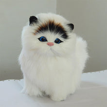 Load image into Gallery viewer, Simulation Mini Cat Cute Plush Cats with Sound Children Birthday Gifts Creative Imitation Cat Ornaments Home Decoration Supplies
