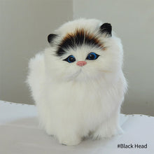 Load image into Gallery viewer, Simulation Mini Cat Cute Plush Cats with Sound Children Birthday Gifts Creative Imitation Cat Ornaments Home Decoration Supplies
