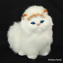 Load image into Gallery viewer, Simulation Mini Cat Cute Plush Cats with Sound Children Birthday Gifts Creative Imitation Cat Ornaments Home Decoration Supplies
