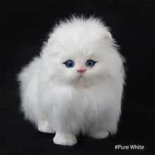 Load image into Gallery viewer, Simulation Mini Cat Cute Plush Cats with Sound Children Birthday Gifts Creative Imitation Cat Ornaments Home Decoration Supplies
