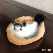 Load image into Gallery viewer, Simulation Mini Cat Cute Plush Cats with Sound Children Birthday Gifts Creative Imitation Cat Ornaments Home Decoration Supplies
