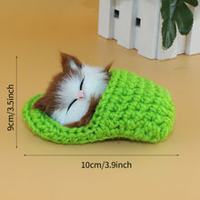 Load image into Gallery viewer, Simulation Mini Cat Cute Plush Cats with Sound Children Birthday Gifts Creative Imitation Cat Ornaments Home Decoration Supplies

