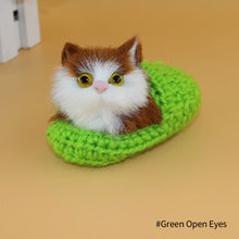 Load image into Gallery viewer, Simulation Mini Cat Cute Plush Cats with Sound Children Birthday Gifts Creative Imitation Cat Ornaments Home Decoration Supplies
