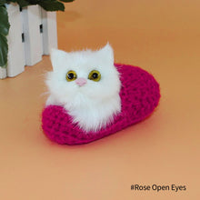 Load image into Gallery viewer, Simulation Mini Cat Cute Plush Cats with Sound Children Birthday Gifts Creative Imitation Cat Ornaments Home Decoration Supplies
