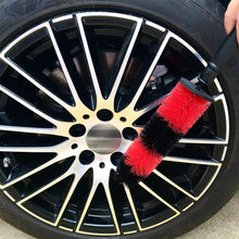 Load image into Gallery viewer, Multifunction Dual Color Car Wheel Brush Tire Rim Detailing Brush Car Wheel Wash Cleaning Plastic Handle Auto Washing Tools
