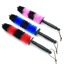 Load image into Gallery viewer, Multifunction Dual Color Car Wheel Brush Tire Rim Detailing Brush Car Wheel Wash Cleaning Plastic Handle Auto Washing Tools
