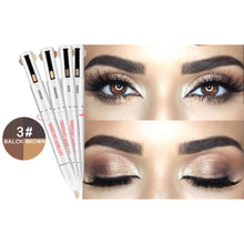 Load image into Gallery viewer, 4 In 1 Rotating Eyebrow Pencil Waterproof Eyebrow Pen Long Lasting Natural Eyebrow Pencil Facial Makeup Cosmetics
