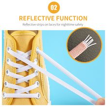 Load image into Gallery viewer, 6MM No Tie Shoe Laces Press Lock Shoelaces Magnetic Shoelace Without Ties Elastic Laces Sneaker Kids Adult Widened Flat Shoelace For Shoes
