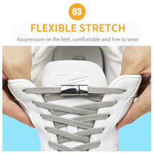 Load image into Gallery viewer, 6MM No Tie Shoe Laces Press Lock Shoelaces Magnetic Shoelace Without Ties Elastic Laces Sneaker Kids Adult Widened Flat Shoelace For Shoes
