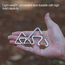 Load image into Gallery viewer, Outdoor Tactical Gloves Climbing Rope Anti-lost Camping Hanging Buckle Triangle Hanger Hook Work Gloves Safety Clip
