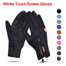 Load image into Gallery viewer, Outdoor Waterproof Gloves Winter Touch Screen Ski Gloves Men's and women's Wind-proof Cycling Gloves

