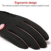 Load image into Gallery viewer, Outdoor Waterproof Gloves Winter Touch Screen Ski Gloves Men's and women's Wind-proof Cycling Gloves
