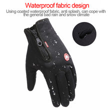 Load image into Gallery viewer, Outdoor Waterproof Gloves Winter Touch Screen Ski Gloves Men's and women's Wind-proof Cycling Gloves
