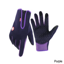 Load image into Gallery viewer, Outdoor Waterproof Gloves Winter Touch Screen Ski Gloves Men's and women's Wind-proof Cycling Gloves
